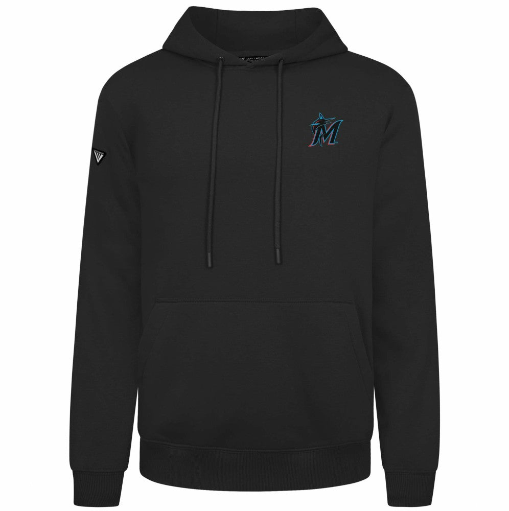 MLB Miami Marlins Levelwear Podium Primary Pullover Hoodie