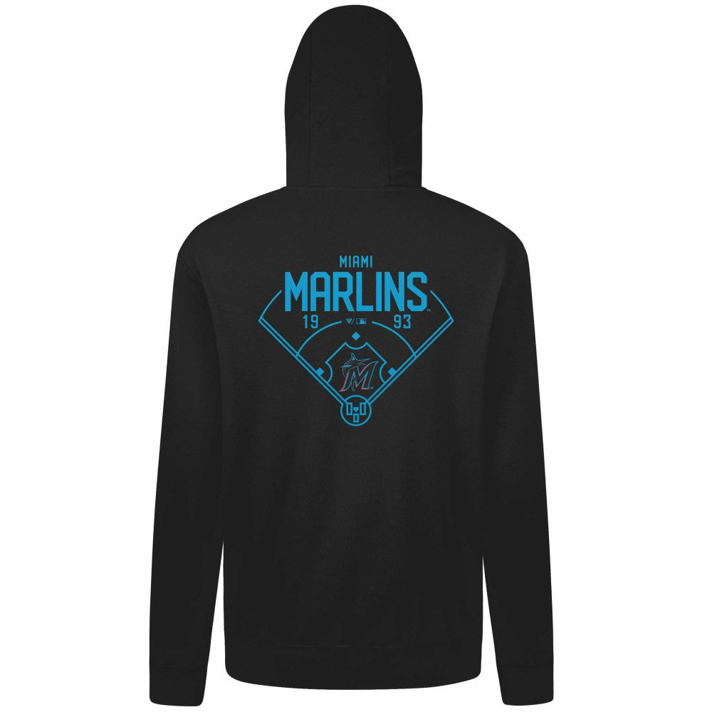 MLB Miami Marlins Levelwear Podium Primary Pullover Hoodie