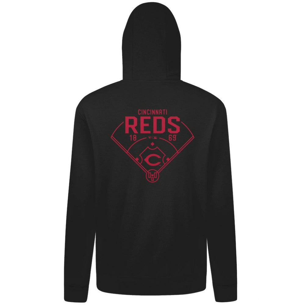 MLB Cincinnati Reds Levelwear Podium Primary Pullover Hoodie