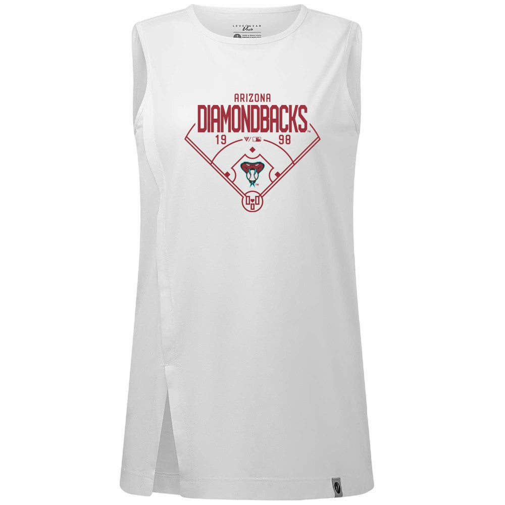 MLB Arizona Diamondbacks Levelwear Women's Influx Home Field Tank Top