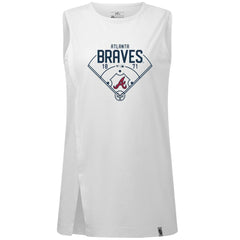 MLB Atlanta Braves Levelwear Women's Influx Home Field Tank Top