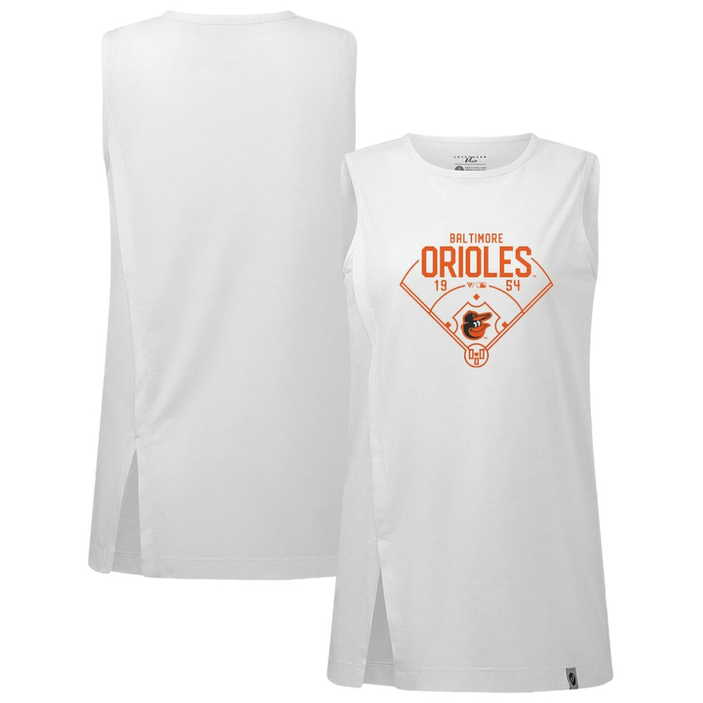 MLB Baltimore Orioles Levelwear Women's Influx Home Field Tank Top