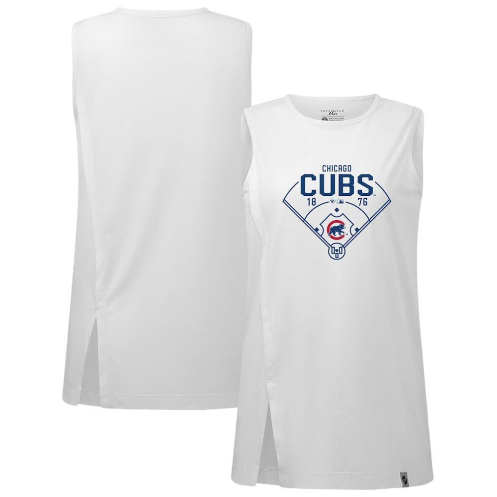 MLB Chicago Cubs Levelwear Women's Influx Home Field Tank Top