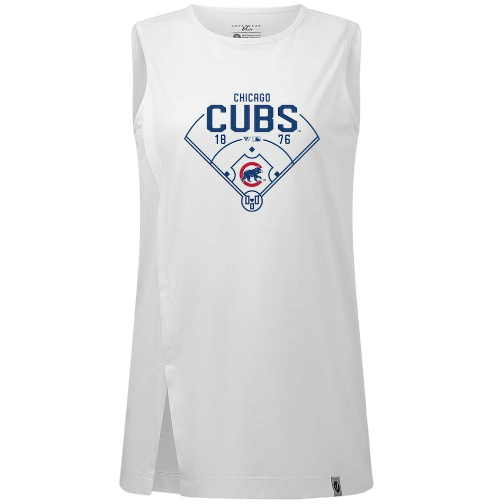 MLB Chicago Cubs Levelwear Women's Influx Home Field Tank Top