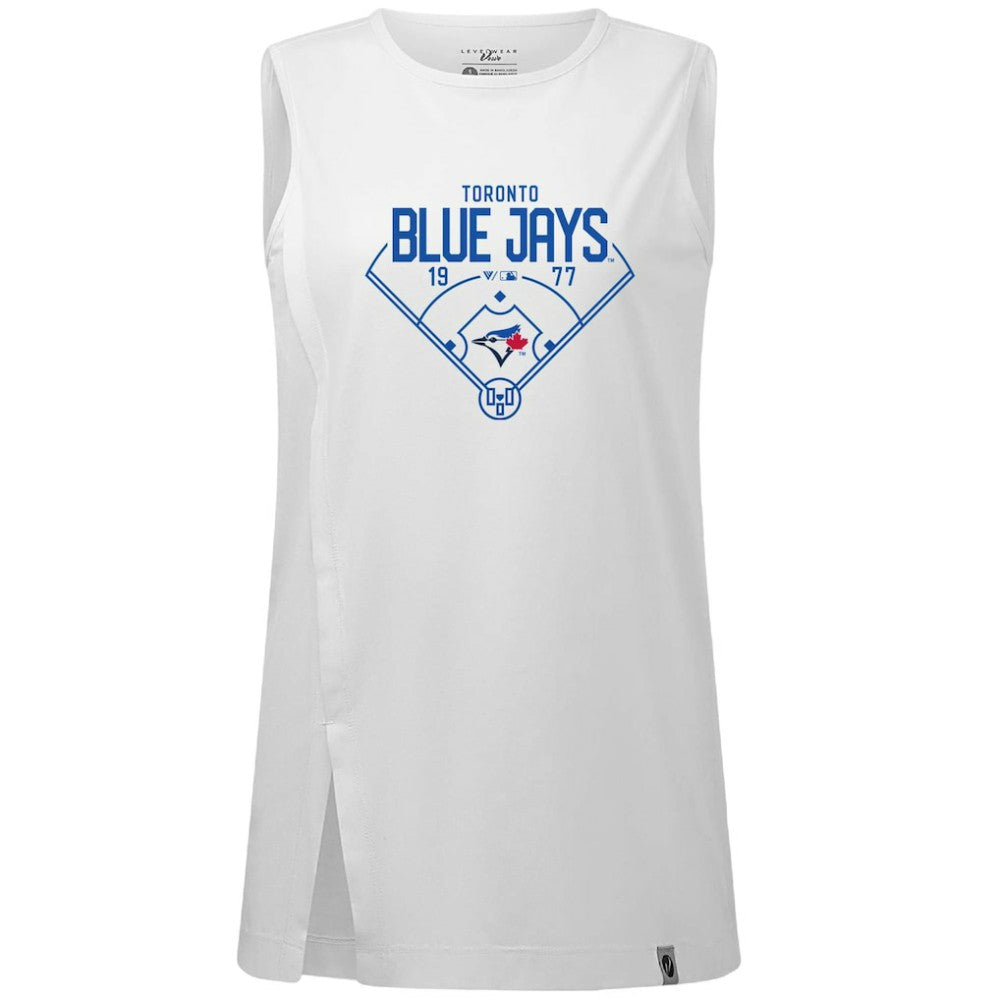 MLB Toronto Blue Jays Levelwear Women's Influx Home Field Tank Top