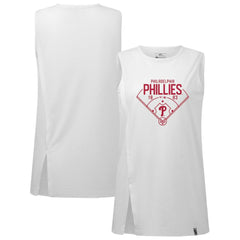 MLB Philadelphia Phillies Levelwear Women's Influx Home Field Tank Top