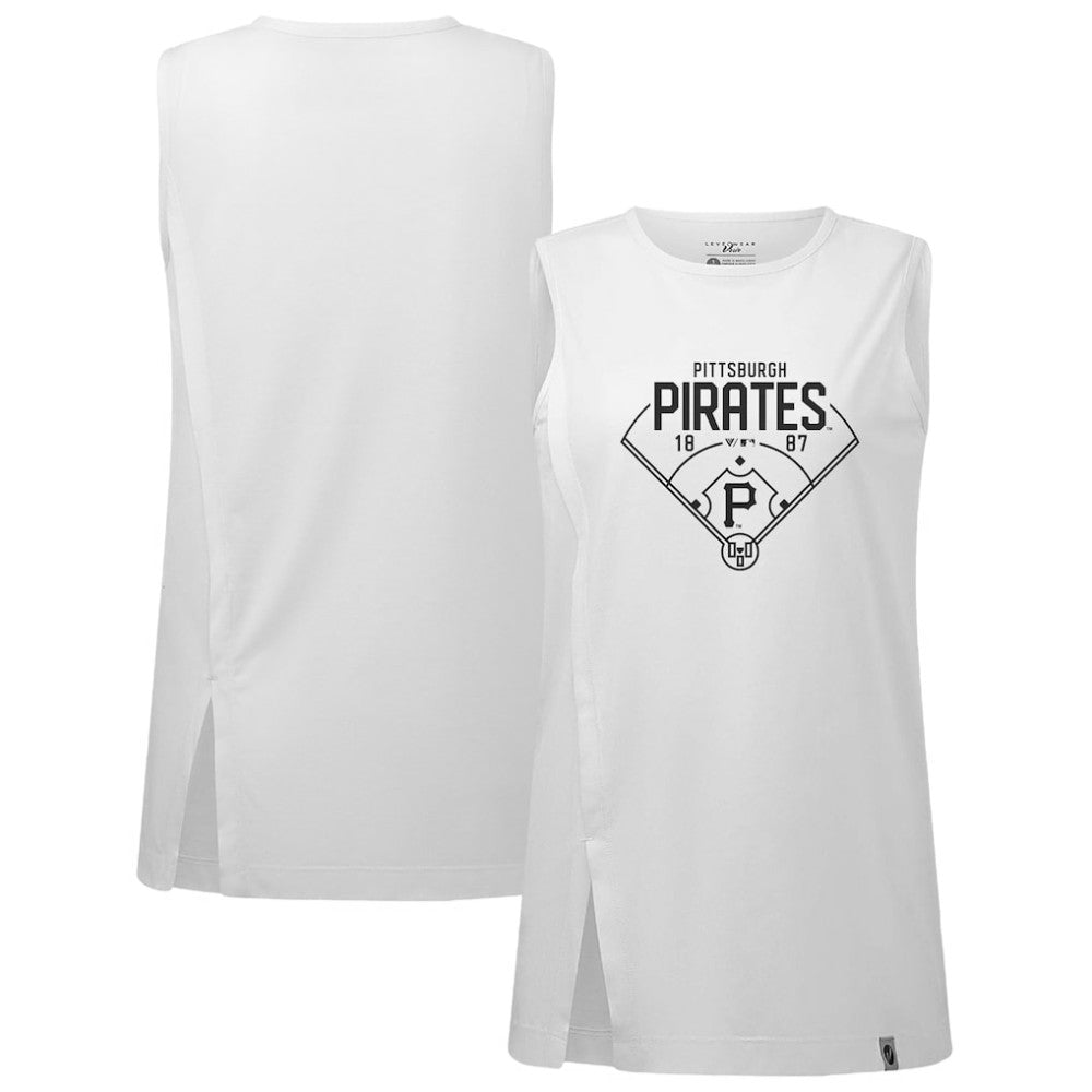MLB Pittsburgh Pirates Levelwear Women's Influx Home Field Tank Top