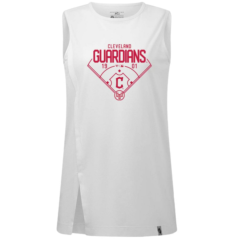 MLB Cleveland Guardians Levelwear Women's Influx Home Field Tank Top