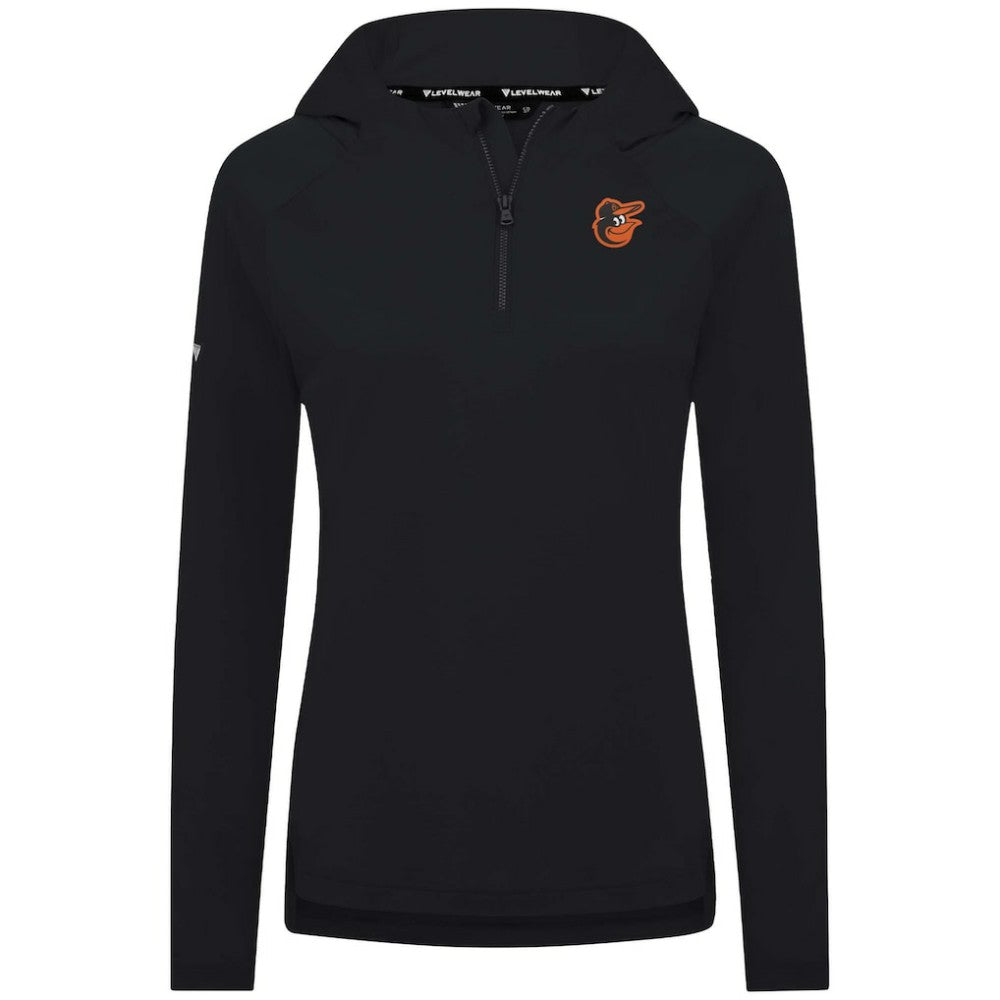 MLB Baltimore Orioles Levelwear Women's Raven Insignia 2.0 Quarter-Zip Jacket