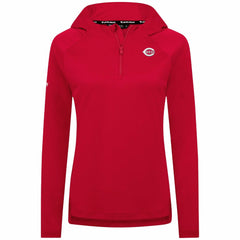 MLB Cincinnati Reds Levelwear Women's Raven Insignia 2.0 Quarter-Zip Jacket