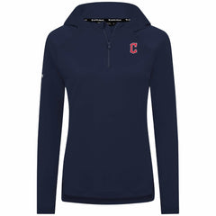 MLB Cleveland Guardians Levelwear Women's Raven Insignia 2.0 Quarter-Zip Jacket