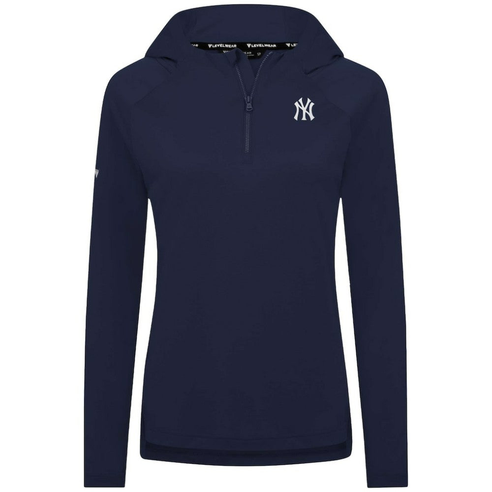 MLB New York Yankees Levelwear Women's Raven Insignia 2.0 Quarter-Zip Jacket