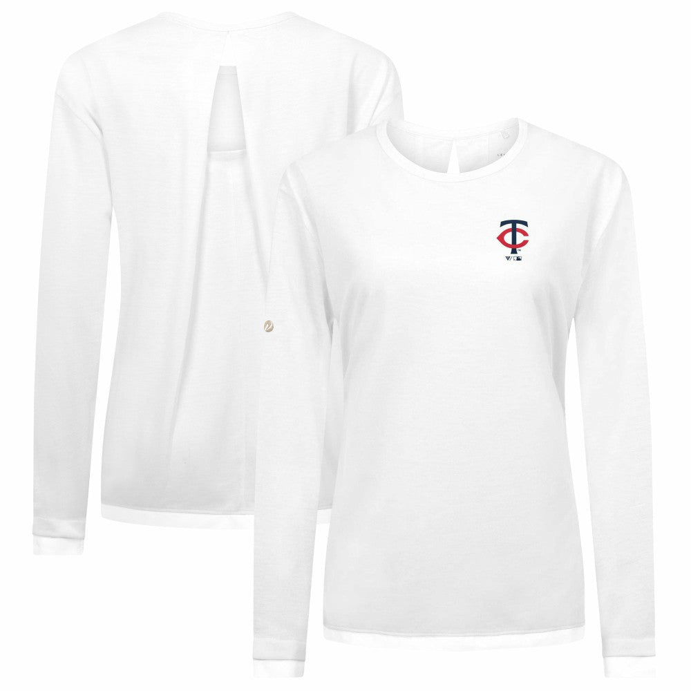 MLB Minnesota Twins Levelwear Women's Sequoia Primary Logo Long Sleeve T-Shirt