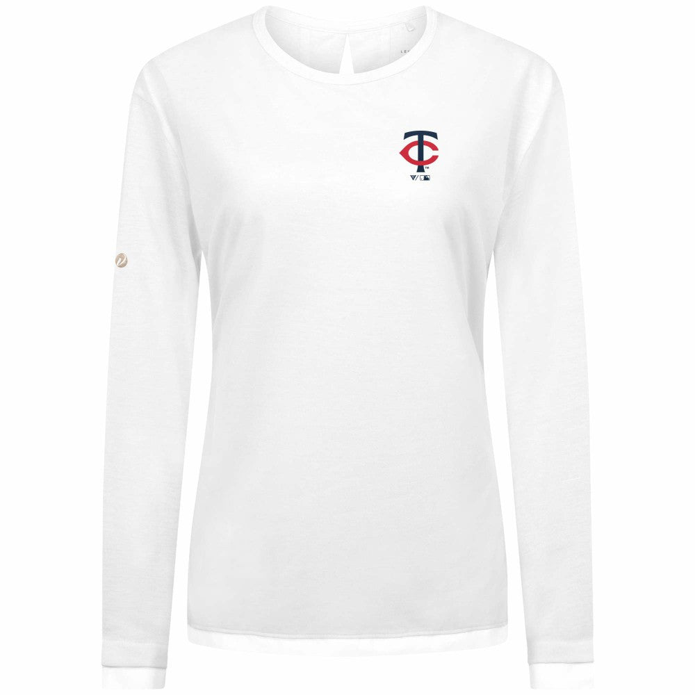 MLB Minnesota Twins Levelwear Women's Sequoia Primary Logo Long Sleeve T-Shirt
