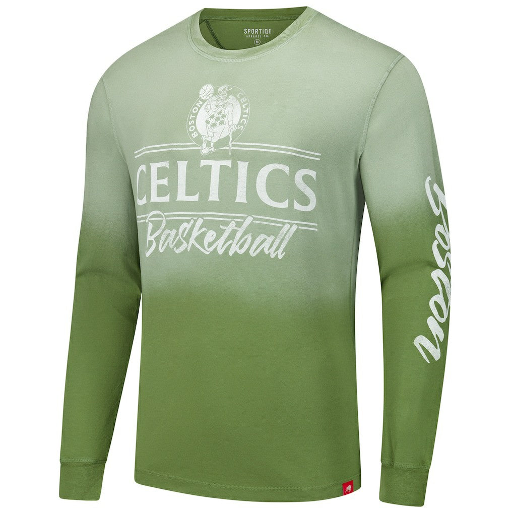 NBA Boston Celtics Sportiqe Unisex Sun Fade Vintage Mohave Long Sleeve T-Shirt