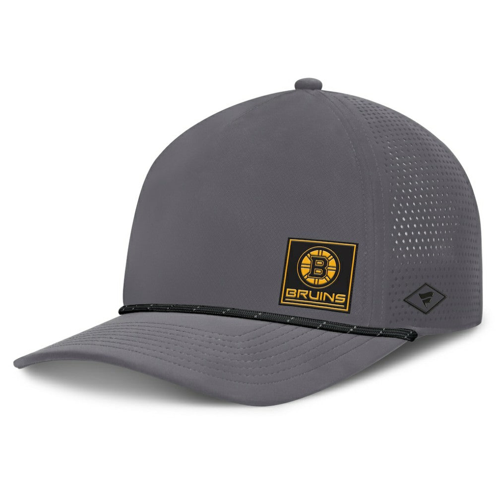 NHL Gray Boston Bruins Fanatics Captain Rope Adjustable Hat