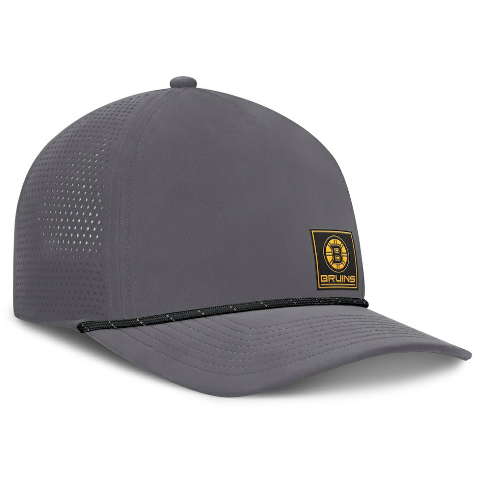NHL Gray Boston Bruins Fanatics Captain Rope Adjustable Hat