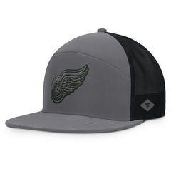 NHL Charcoal Detroit Red Wings Fanatics Fairweather Adjustable Hat