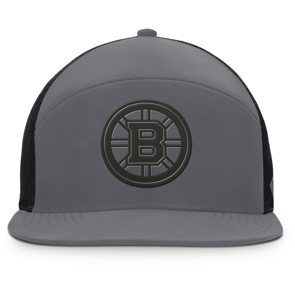 NHL Charcoal Boston Bruins Fanatics Fairweather Adjustable Hat
