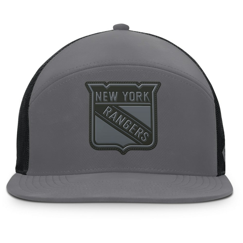 NHL Charcoal New York Rangers Fanatics Fairweather Adjustable Hat