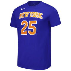 NBA Mikal Bridges New York Knicks Unisex Name & Number T-Shirt