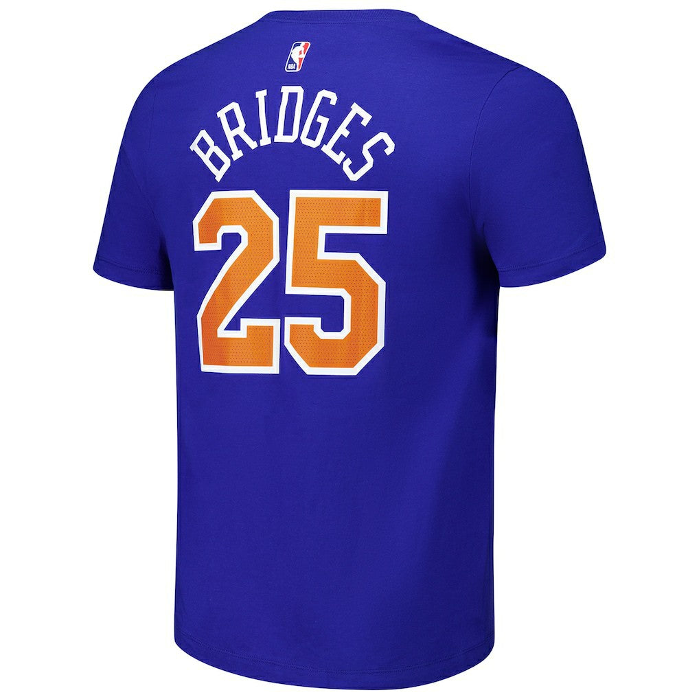 NBA Mikal Bridges New York Knicks Unisex Name & Number T-Shirt