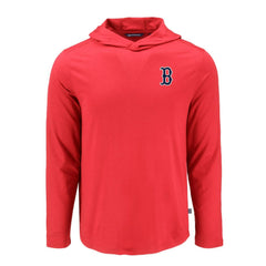MLB Boston Red Sox Cutter & Buck Coastline Epic Comfort Recycled Eco Hoodie Long Sleeve T-Shirt