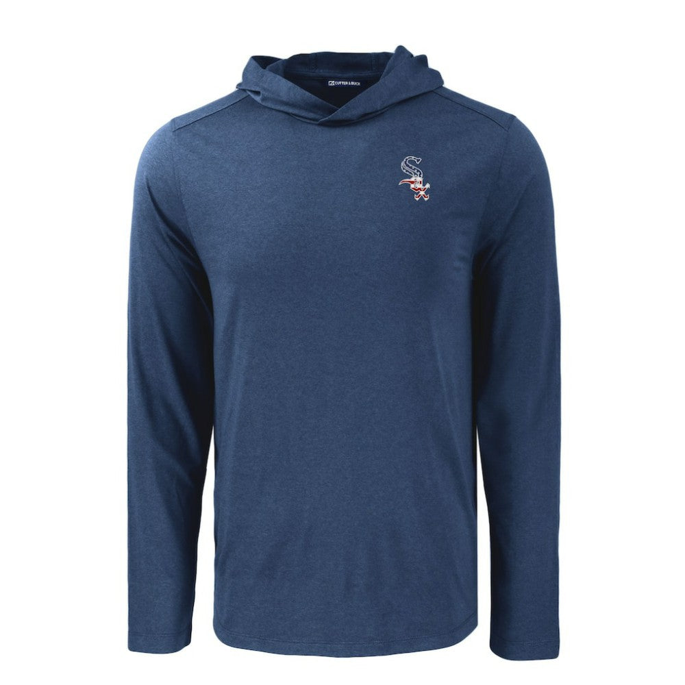 MLB Chicago White Sox Cutter & Buck Coastline Epic Comfort Recycled Eco Hoodie Long Sleeve T-Shirt
