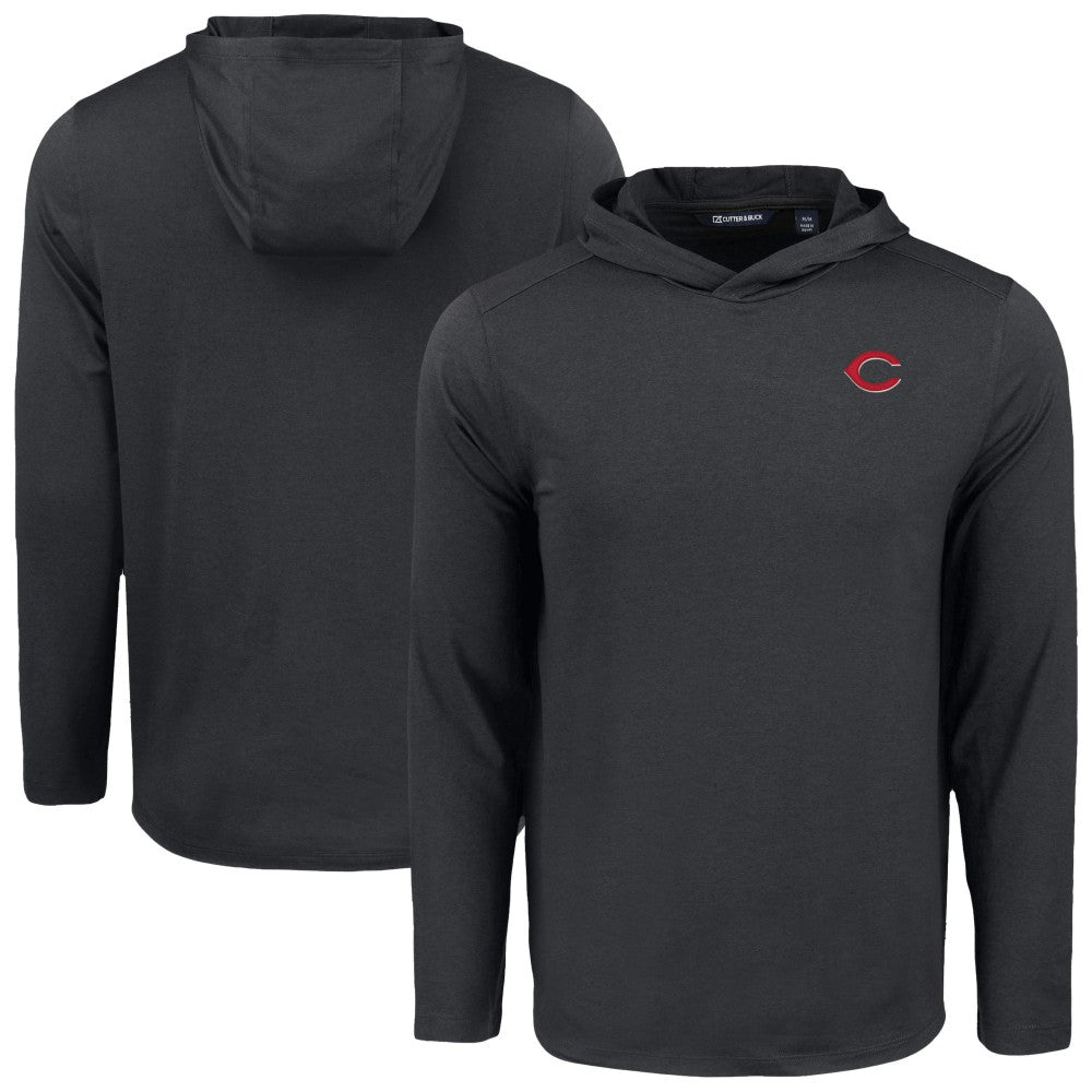 MLB Cincinnati Reds Cutter & Buck Coastline Epic Comfort Recycled Eco Hoodie Long Sleeve T-Shirt