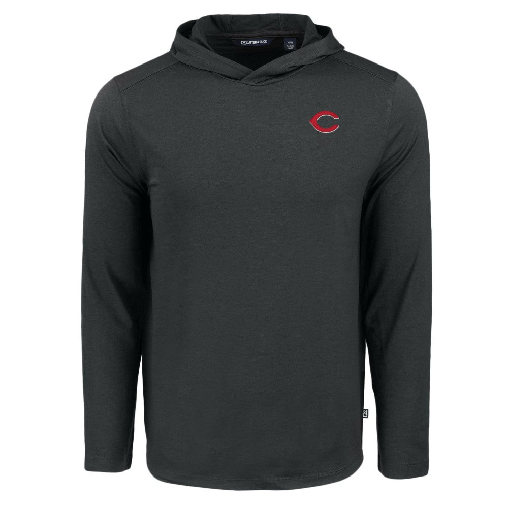 MLB Cincinnati Reds Cutter & Buck Coastline Epic Comfort Recycled Eco Hoodie Long Sleeve T-Shirt