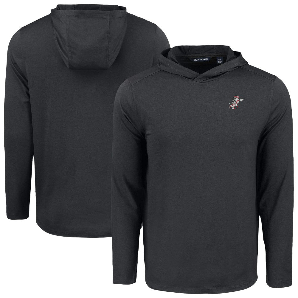 MLB Cincinnati Reds Cutter & Buck Coastline Epic Comfort Recycled Eco Hoodie Long Sleeve T-Shirt