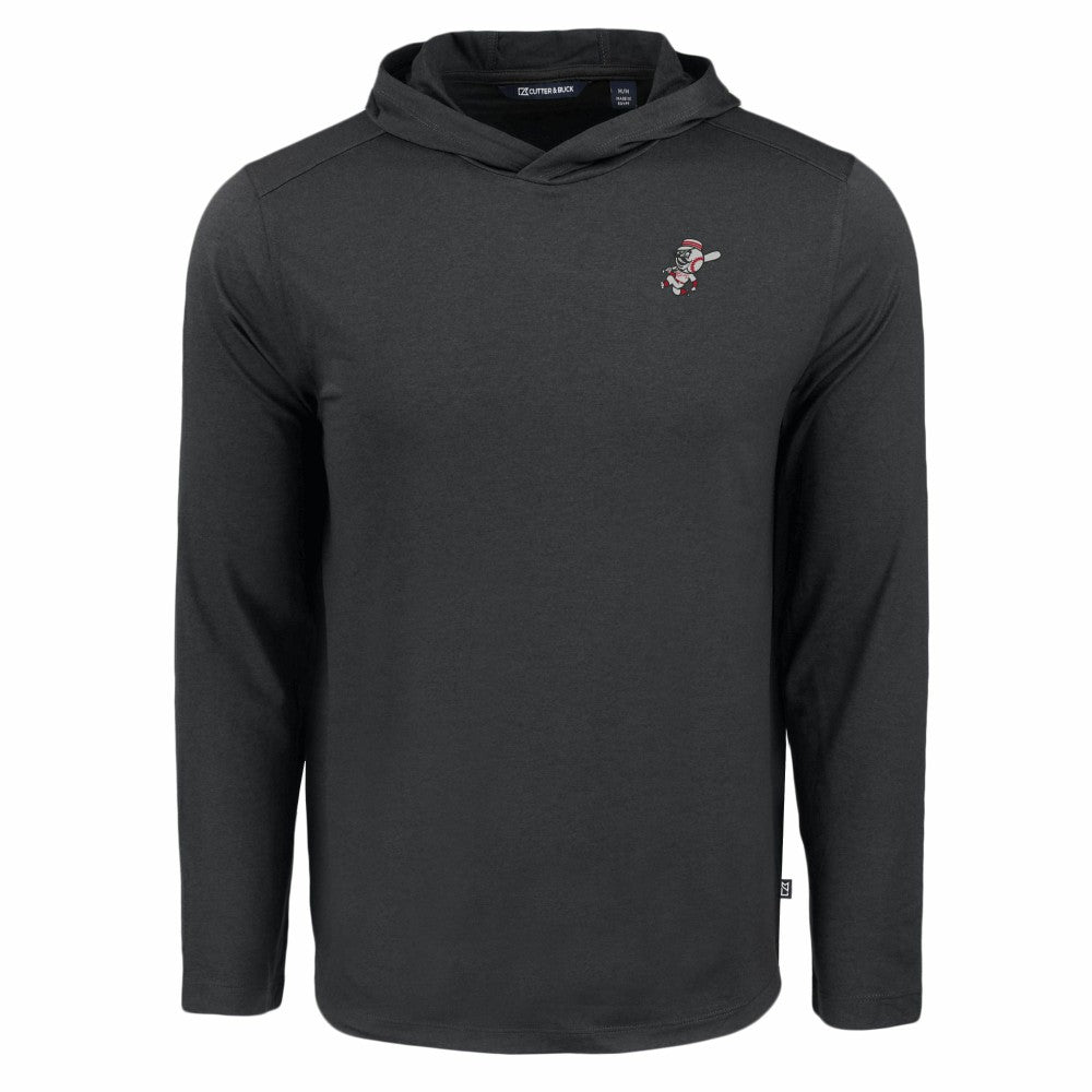 MLB Cincinnati Reds Cutter & Buck Coastline Epic Comfort Recycled Eco Hoodie Long Sleeve T-Shirt