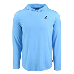 MLB Atlanta Braves Cutter & Buck Coastline Epic Comfort Recycled Eco Hoodie Long Sleeve T-Shirt