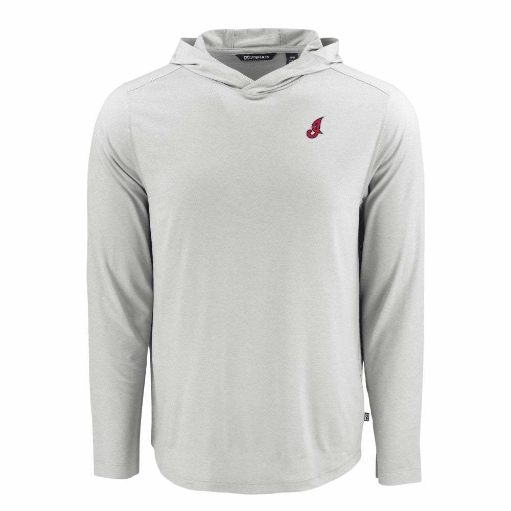 MLB Cleveland Guardians Cutter & Buck Coastline Epic Comfort Recycled Eco Hoodie Long Sleeve T-Shirt