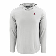 MLB Cleveland Guardians Cutter & Buck Coastline Epic Comfort Recycled Eco Hoodie Long Sleeve T-Shirt