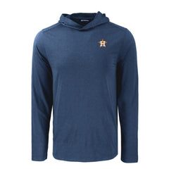 MLB Houston Astros Cutter & Buck Coastline Epic Comfort Recycled Eco Hoodie Long Sleeve T-Shirt