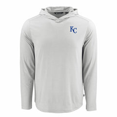 MLB Kansas City Royals Cutter & Buck Coastline Epic Comfort Recycled Eco Hoodie Long Sleeve T-Shirt