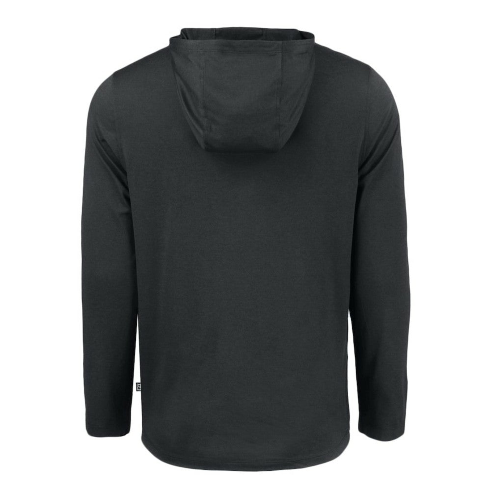 MLB Miami Marlins Cutter & Buck Coastline Epic Comfort Recycled Eco Hoodie Long Sleeve T-Shirt