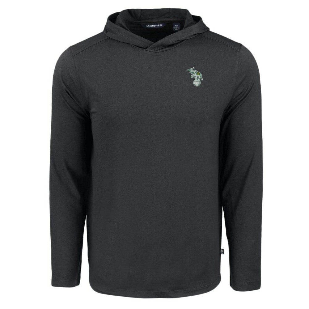 MLB Athletics Cutter & Buck Coastline Epic Comfort Recycled Eco Hoodie Long Sleeve T-Shirt