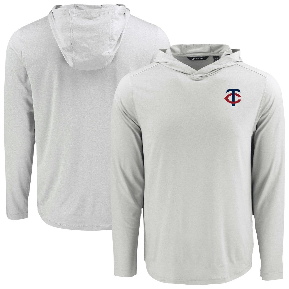 MLB Minnesota Twins Cutter & Buck Coastline Epic Comfort Recycled Eco Hoodie Long Sleeve T-Shirt