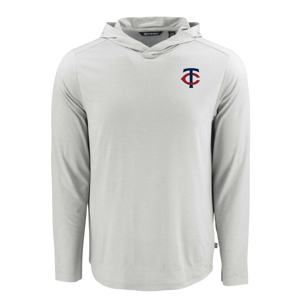 MLB Minnesota Twins Cutter & Buck Coastline Epic Comfort Recycled Eco Hoodie Long Sleeve T-Shirt