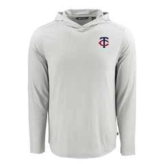 MLB Minnesota Twins Cutter & Buck Coastline Epic Comfort Recycled Eco Hoodie Long Sleeve T-Shirt