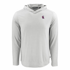 MLB Los Angeles Angels Cutter & Buck Coastline Epic Comfort Recycled Eco Hoodie Long Sleeve T-Shirt