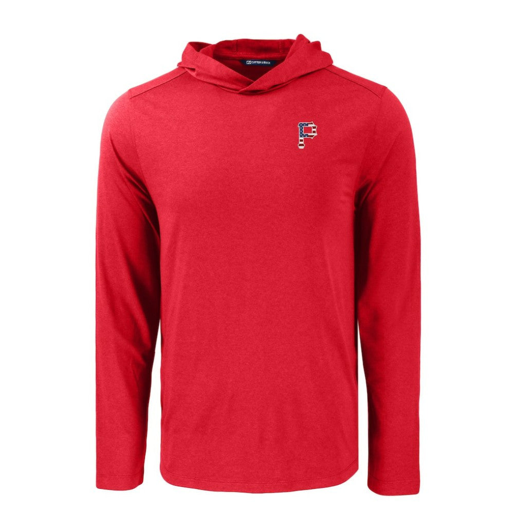 MLB Pittsburgh Pirates Cutter & Buck Coastline Epic Comfort Recycled Eco Hoodie Long Sleeve T-Shirt