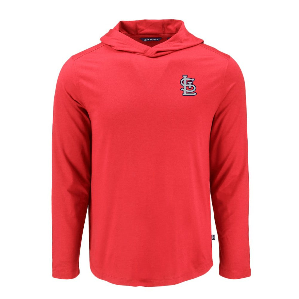 MLB St. Louis Cardinals Cutter & Buck Coastline Epic Comfort Recycled Eco Hoodie Long Sleeve T-Shirt