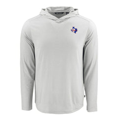 MLB Texas Rangers Cutter & Buck Coastline Epic Comfort Recycled Eco Hoodie Long Sleeve T-Shirt