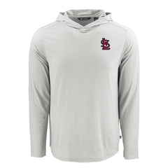 MLB St. Louis Cardinals Cutter & Buck Coastline Epic Comfort Recycled Eco Hoodie Long Sleeve T-Shirt