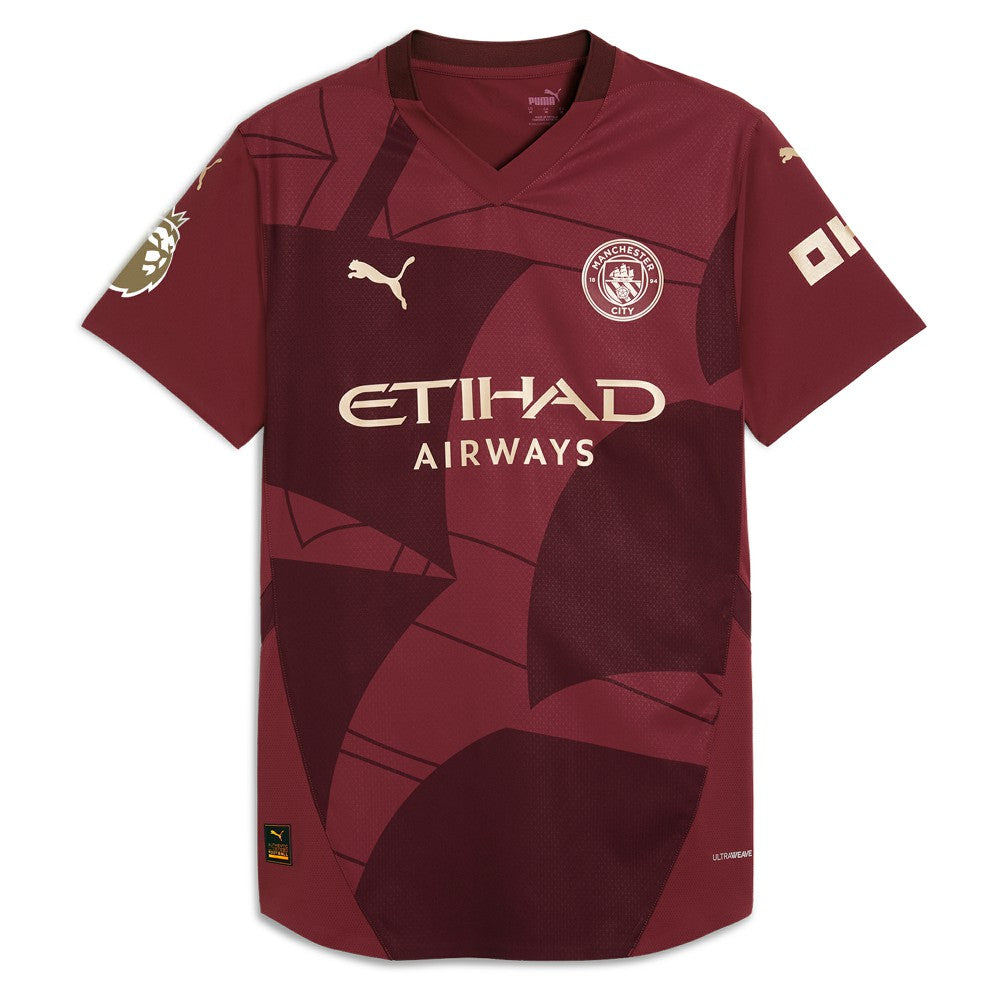 Erling Haaland Manchester City 2024/25 Third Player Jersey - Puma Burgundy