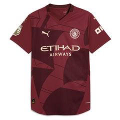 Erling Haaland Manchester City 2024/25 Third Player Jersey - Puma Burgundy