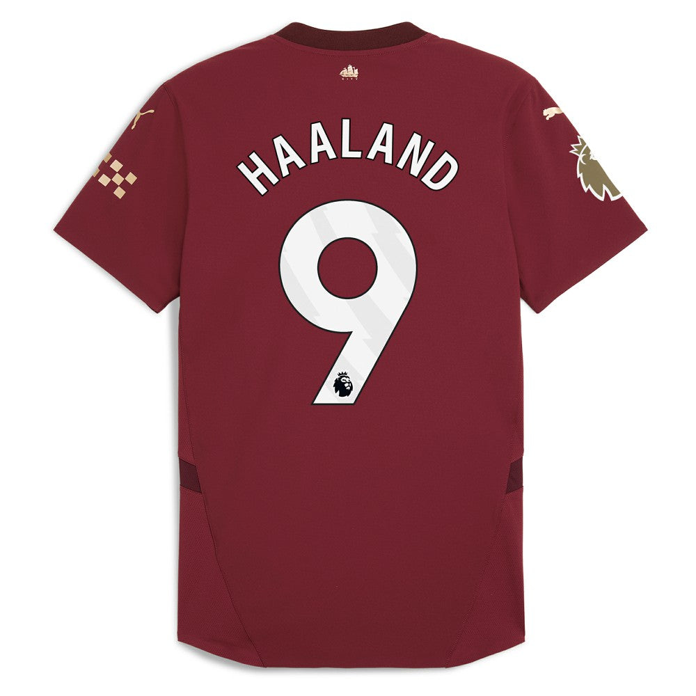 Erling Haaland Manchester City 2024/25 Third Player Jersey - Puma Burgundy